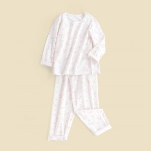 White and pink Unicorn Snug Fit Cotton Pyjamas